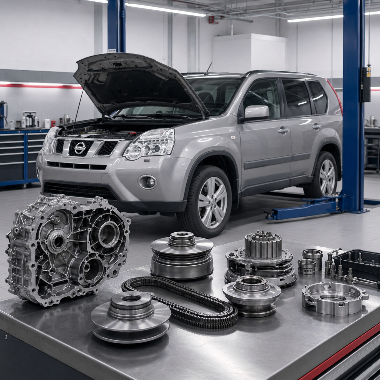 Nissan X-Trail на ремонте вариатора