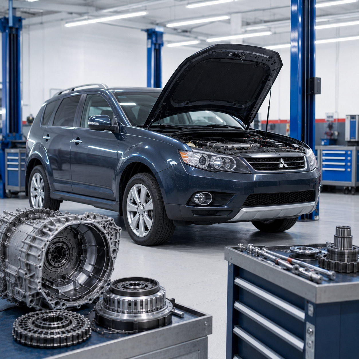 Mitsubishi Outlander XL 2008 — нет движения вперёд