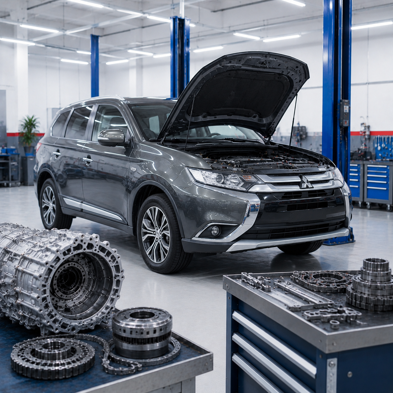 Mitsubishi Outlander 2015 — не едет ни вперёд, ни назад