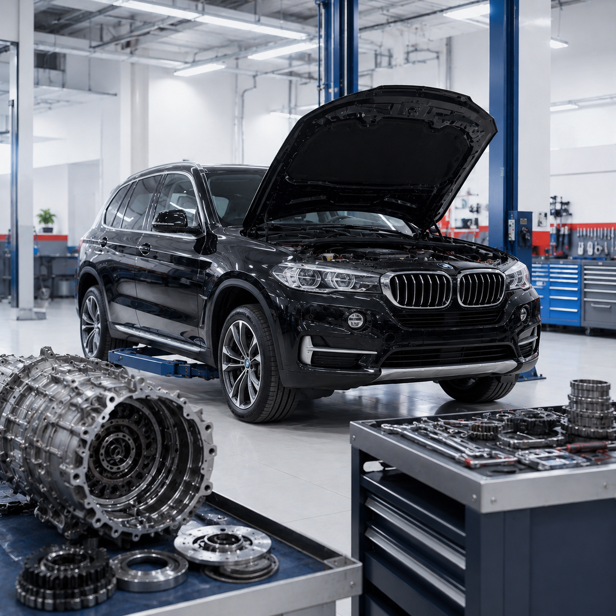 BMW X5 на ремонте АКПП