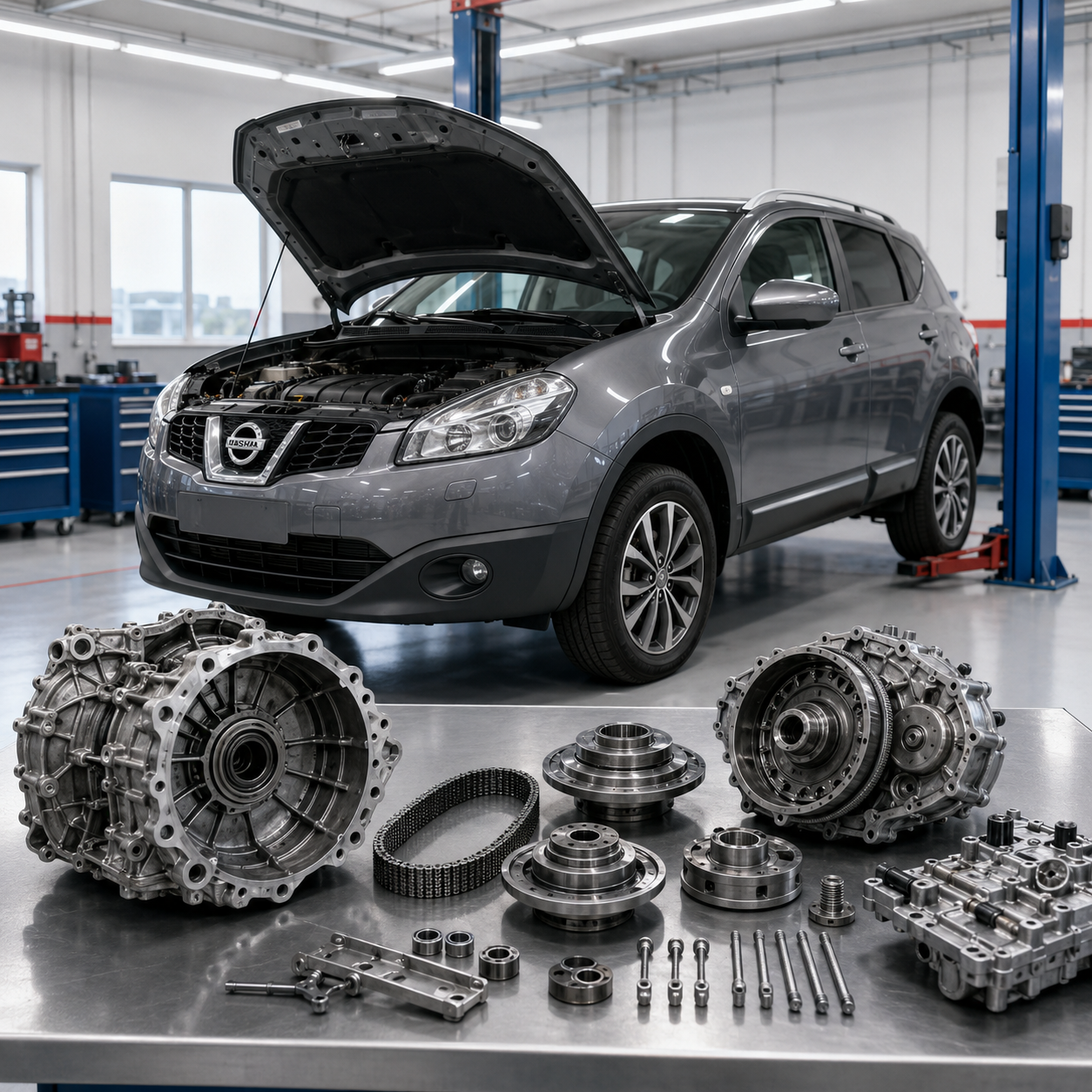 Nissan Qashqai на ремонте вариатора